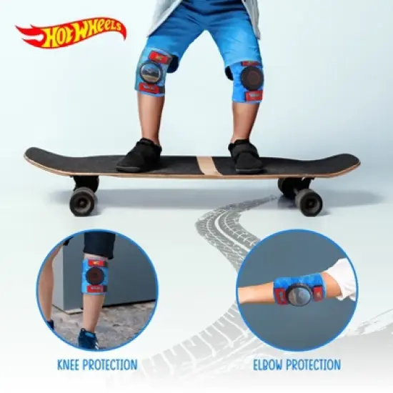 Hot Wheels Elbow and Knee Pads for Kids Protective and Comfortable Outdoor Gear Set for Ages 3+ image {3}