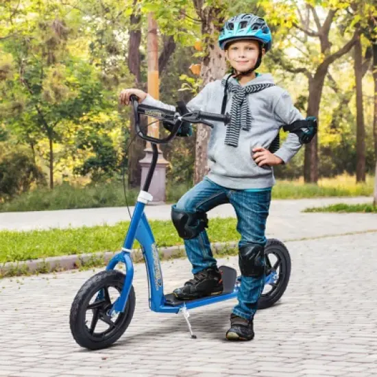 DSVIMOY Balance Bike for Kids 5-12 Years Old, Kids Bike with Adjustable Height Handlebar, Easy to Carry, Blue, 31.7"*13.7"*34.6" image {1}