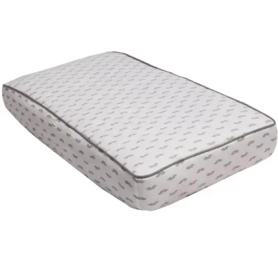 Bacati - Mustache Quilted Muslin Changing Pad Cover Gray image {7}