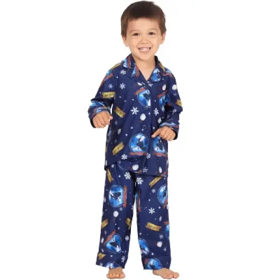 The Polar Express Toddler Believe Button-Front Coat And Pants Pajama Set image {5}