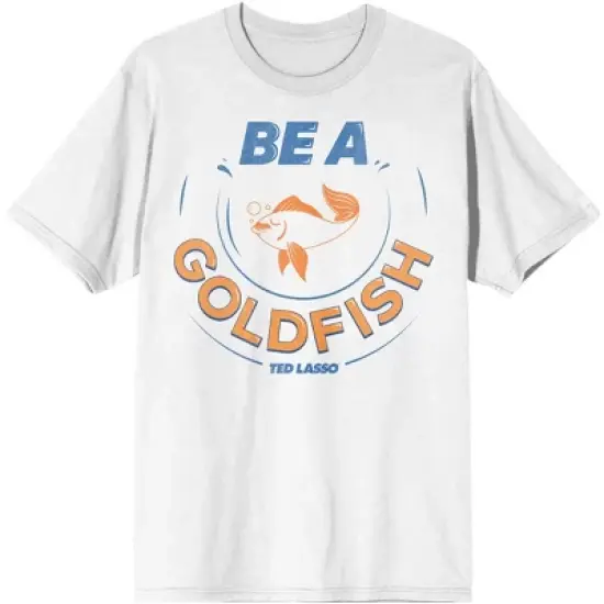 Bioworld Ted Lasso Be A Goldfish Men's White T-Shirt image {4}