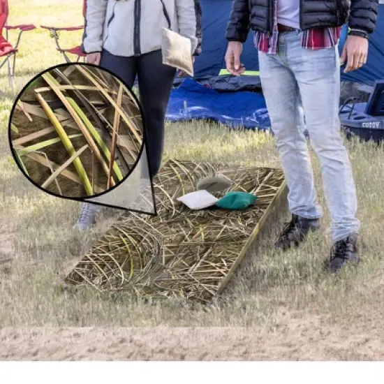 GoSports Tough Toss All Weather Cornhole Outdoor Game - 2 Regulation Size Boards, 8 Bean Bags, and Carry Case image {2}