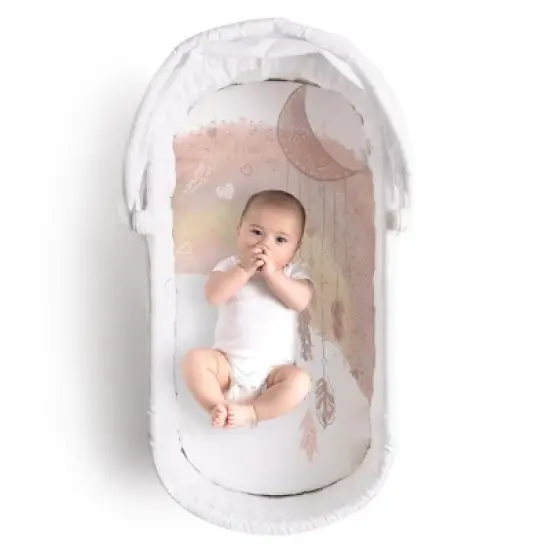 JumpOff Jo Hypoallergenic Fitted Bassinet Sheet for Baby Boys & Girls - Rectangular, Hourglass & Oval Crib Compatible, Soft, Breathable, Machine Washable image {7}