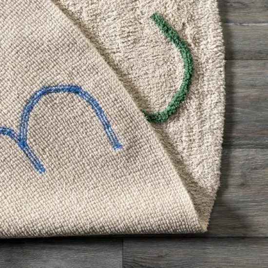 nuLOOM Arely Numbers Machine Washable Kids Area Rug image {6}