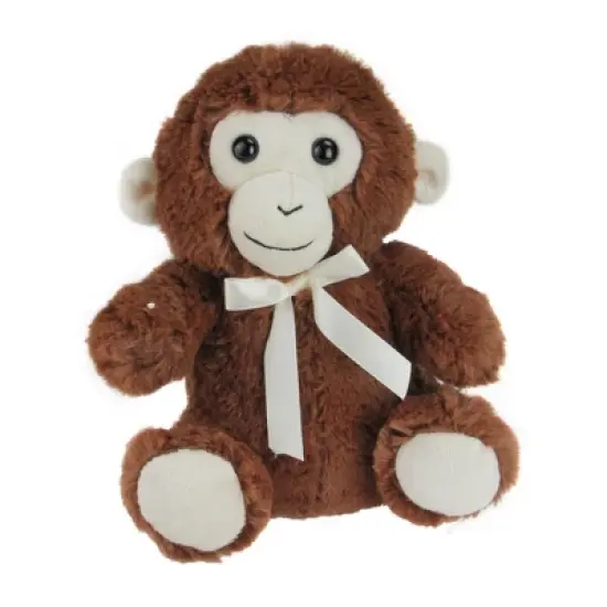 Northlight Pack of 4 Plush Sitting Bear, Elephant, Monkey and Panda Stuffed Animal Figures 9" image {2}