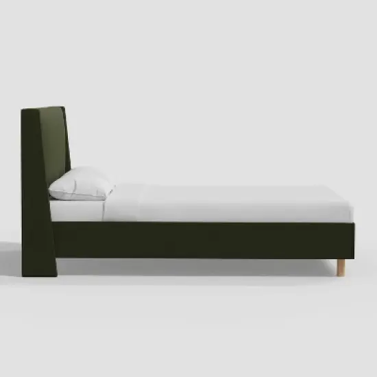 Encino Wingback Platform Bed in Dry Velvet - Threshold&trade; designed with Studio McGee image {2}