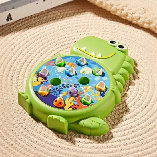 Dinosaur Fishing Game Toy Interactive Indoor/Outdoor Activity for Kids  Educational STEM Learning Toy with Dinosaur Theme Gift for Girls Boys 3-6 image {1}