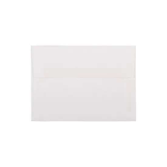 JAM Paper A7 Strathmore Invitation Envelopes 5.25 x 7.25 Bright White Linen Bulk 250/Box (191189H) image {4}