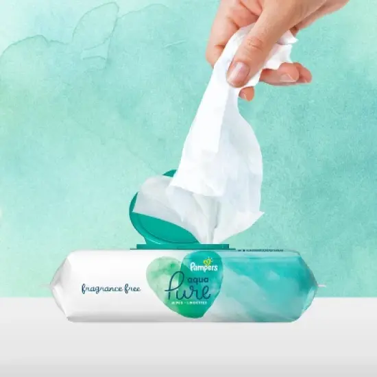 Pampers Aqua Pure Sensitive Baby Wipes (Select Count) image {2}