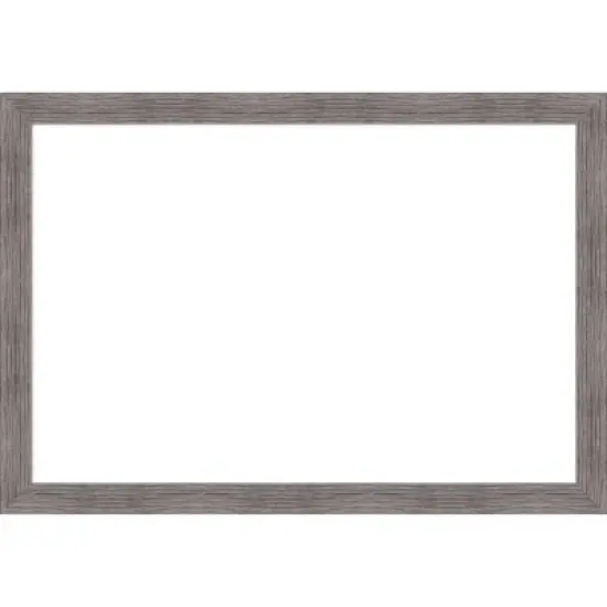 Amanti Art Pinstripe Plank Grey Narrow Framed Dry Erase Magnetic Board image {16}