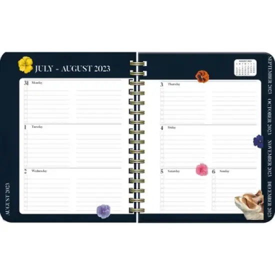 Lang 2023-24 Weekly/Monthly Planner 9.5"x7.5" Deluxe American Cat image {2}