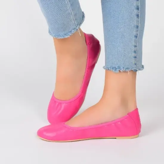 Journee Collection Womens Lindy Slip On Round Toe Ballet Flats image {8}