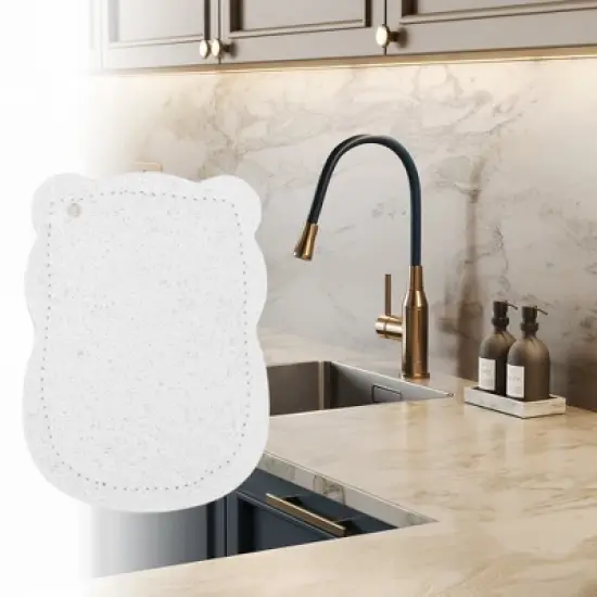 Unique Bargains Durable Kitchen Sponge White 1 Pc image {3}