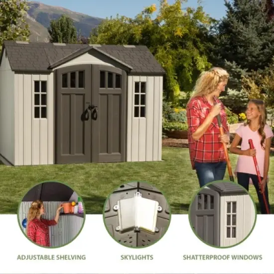Lifetime 10 Ft. x 8 Ft. Outdoor Storage Shed (60243) image {3}