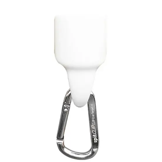 JAWS SpitClip Carabiner 1 oz. Antifog Bottle Retainer - Platinum image {1}