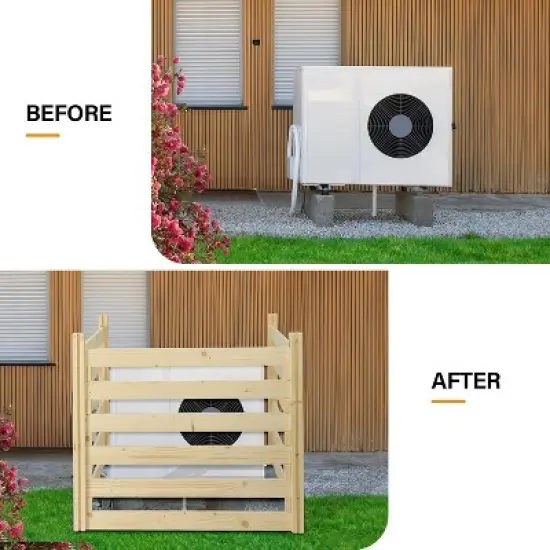 VINGLI Privacy Fence, Privacy Fence Panels for Outside, Outdoor Trash Can Pool Equipment (36 x 36in) image {2}