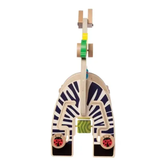 Manhattan Toy Safari Zebra Wooden Toddler Activity Toy image {3}