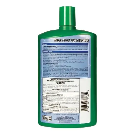 Tetra Pond Algae Control Controls Green Water and String Aquarium and Terrarium Tools - 33.8 fl oz image {1}
