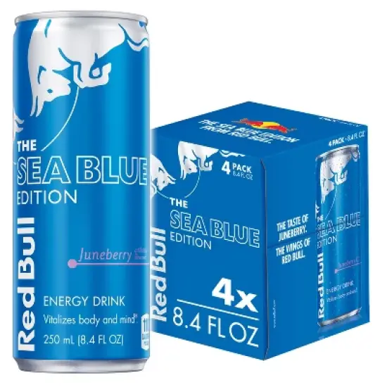Red Bull Sea Blue Edition Energy Drink - 4pk/8.4 fl oz Cans image {10}