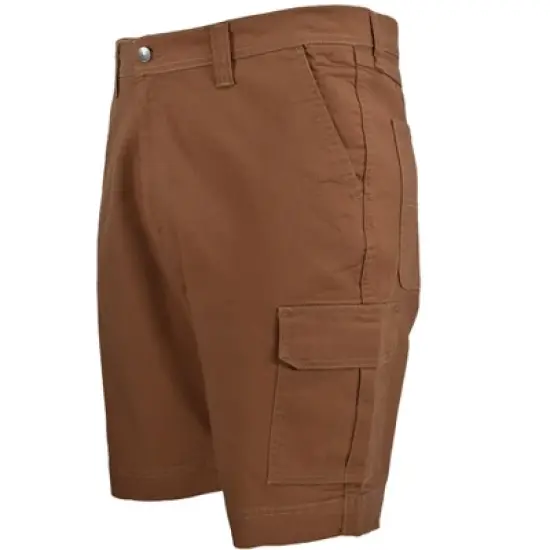 Full Blue Men's Big Side Elastic Stretch Duck Canvas Cargo Short image {3}