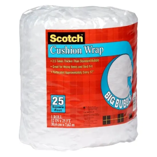 Scotch Big Bubble Cushion Wrap 12" x 25' image {2}