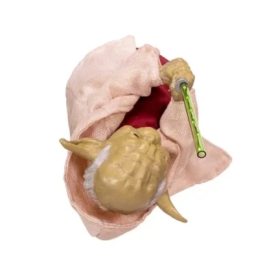 Kurt Adler 12-Inch Battery-Operated Star Wars Yoda with LED Light Saber Treetop image {4}