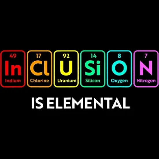Design By Humans Inclusion is Elemental Flag Rainbow Periodic Table By CyanidieTank Top image {1}