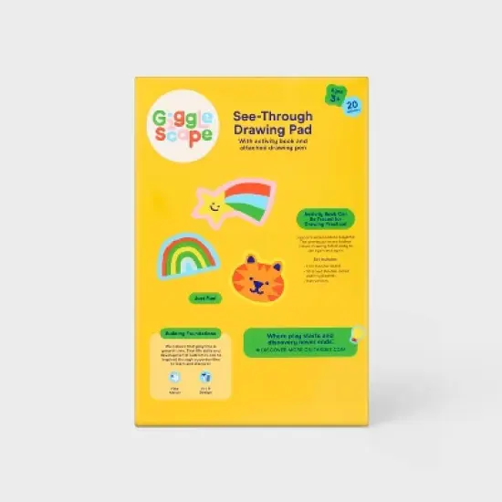 See Through Drawing Pad - Mint - Gigglescape&trade;: ABS Material, Enhances Fine Motor Skills, Doodle Mats & Boards image {3}