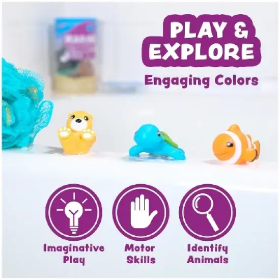 Tub Works Marine Mold Free Bath Toys, 6 Pack image {7}