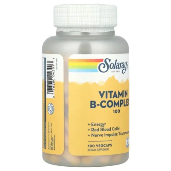Solaray Vitamin B-Complex 100, 100 VegCaps image {3}