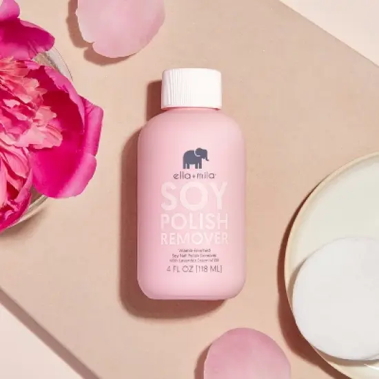 ella+mila Soy Nail Polish Remover - Lavender - 4 fl oz image {2}