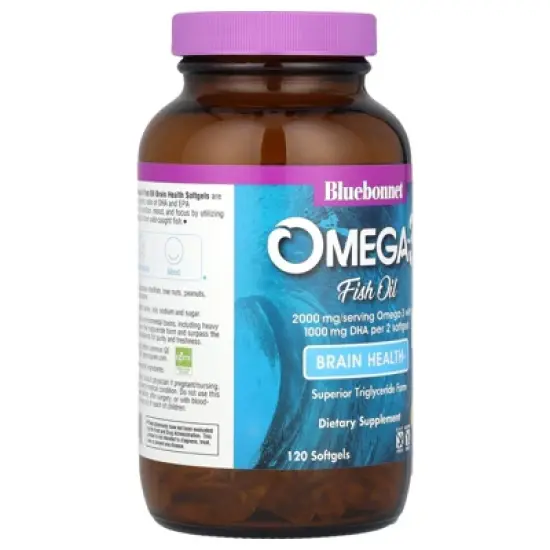 Bluebonnet Nutrition Omega-3 Fish Oil, Lemon, 120 Softgels image {3}