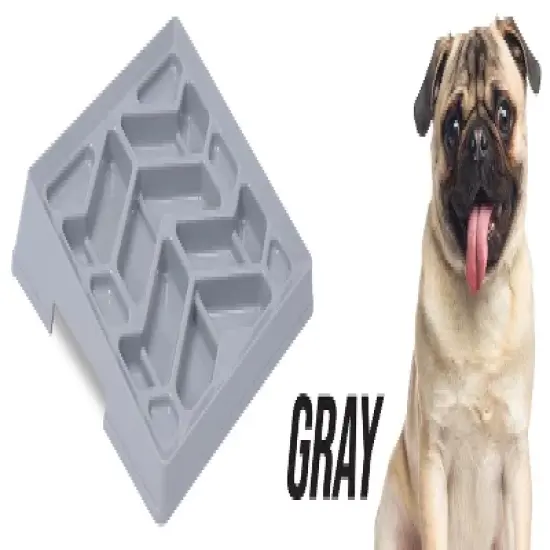 Leashboss Flat Face Feeder, Slow Maze Food Bowl for Short Snout Dogs & Cats, French Bulldogs, Pugs, Boston Terriers image {9}