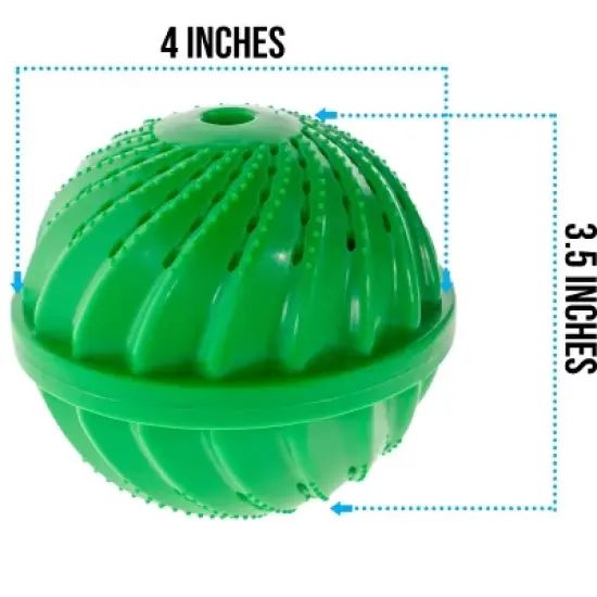 5 Star Super Deals 2 Eco Friendly Washing Cermaic Balls - All Natural, Checmical Free, Fragrance Free Laundry Detergent Alternative - Reusable - GREEN image {4}