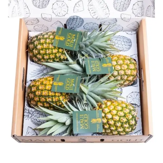 Freshly Picked Maui Gold Pineapples - 4ct image {1}