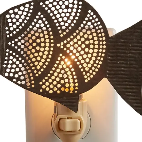 Park Designs Galvanized Fish Night Light image {2}