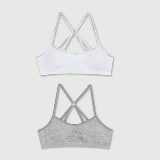 Hanes Girls' 2pk Seamless Racerback Bra image {5}