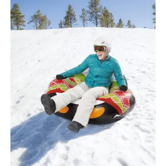 Bestway H2OGO! Inflatable Winter Snow Tube 1 Person Riding Sled with Emergency Repair Patch image {4}