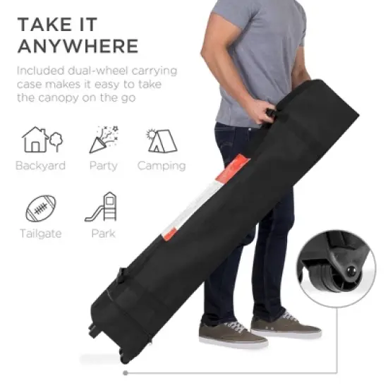 Best Choice Products 10x10ft Pop Up Canopy Outdoor Portable Adjustable Instant Gazebo Tent w/ Carrying Bag image {2}