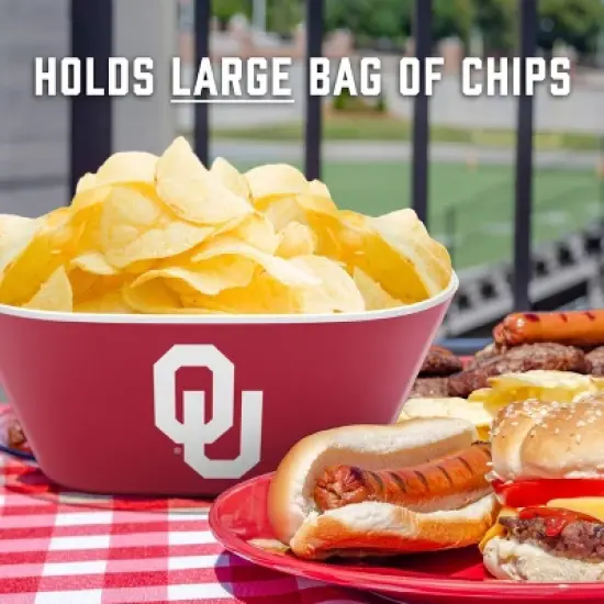 NCAA Oklahoma Sooners Serving Bowl: Melamine Rounded Square Tableware image {4}