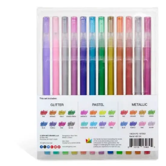 KINGART Gel Pens 24 Colors image {7}