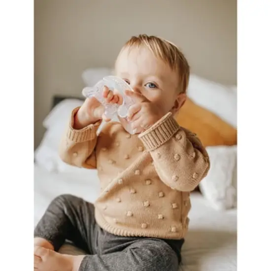 Haakaa Silicone Crown Teether - Clear image {6}