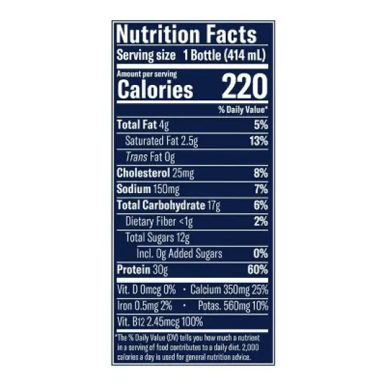 Chobani 30g Protein Mango Greek Probiotic Yogurt Drink - 14 fl oz image {7}