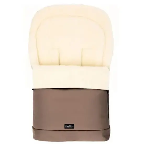 Cover Baby 0-3 Years Scandinavian Organic Wool Adjustable Footmuff in Beige image {3}