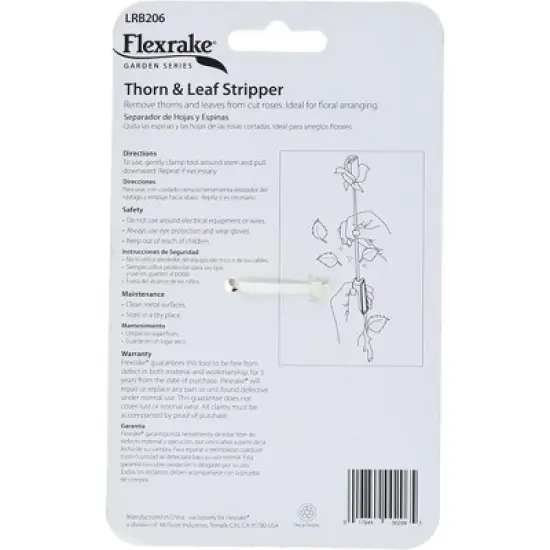 Flexrake Garden Series Thorn & Leaf Stripper for Flower and Rose Gardens image {3}