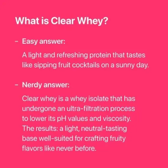 Oath Nutrition Clear Whey Protein Powder - Frosty Lemonade - 18 Servings: Gluten-Free, 20g Protein image {5}