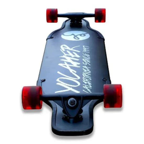 Yocaher 41.25" Aluminum Drop Through Complete Longboard - Black image {2}