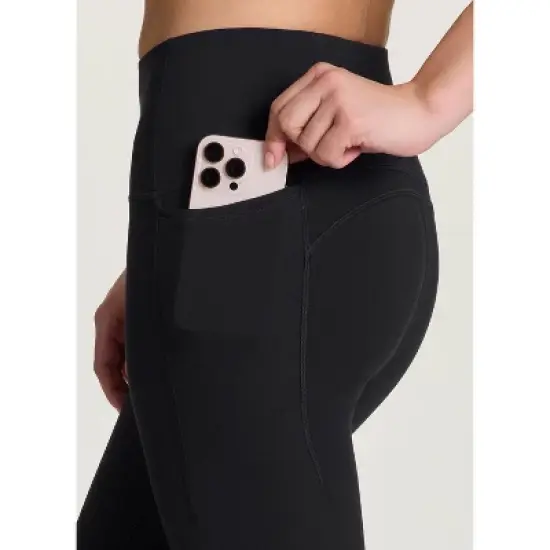 RBX Active Women's High Waisted Corset-Style Squat Proof 7/8 Legging with Pockets image {1}