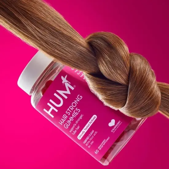 HUM Nutrition Hair Strong Vegan Gummies for Hair Growth + Strength + Thickness - 60ct image {4}