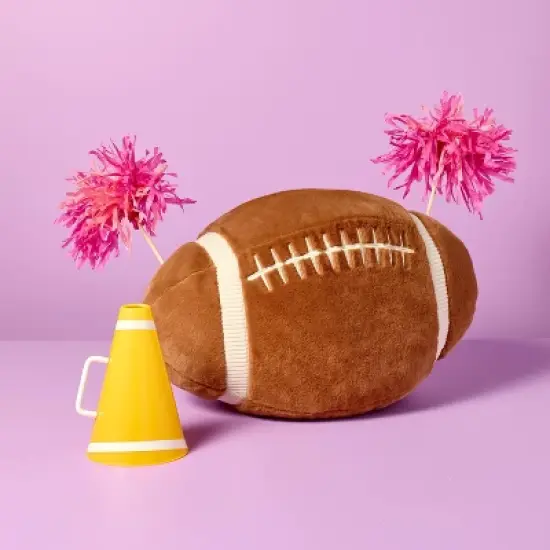 15" Football Plush - Gigglescape&trade;: Polyester Stuffed Character Toy, 3.49 lb image {1}